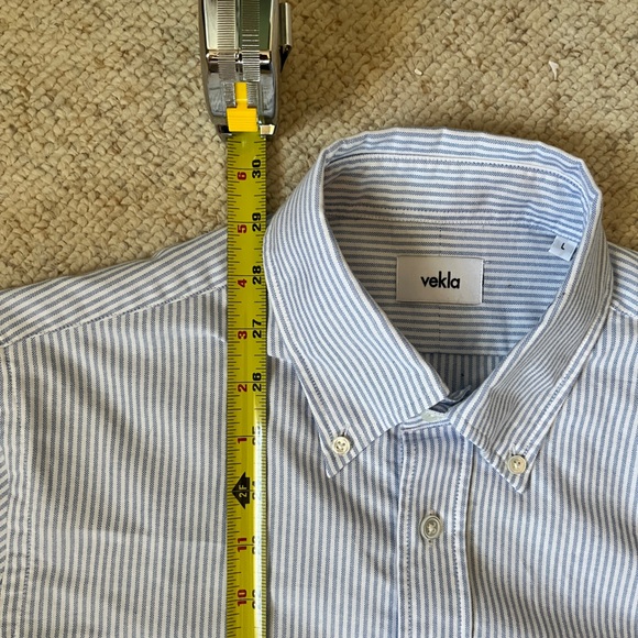 Dark Blue Oxford Shirt - Picture 4 of 5